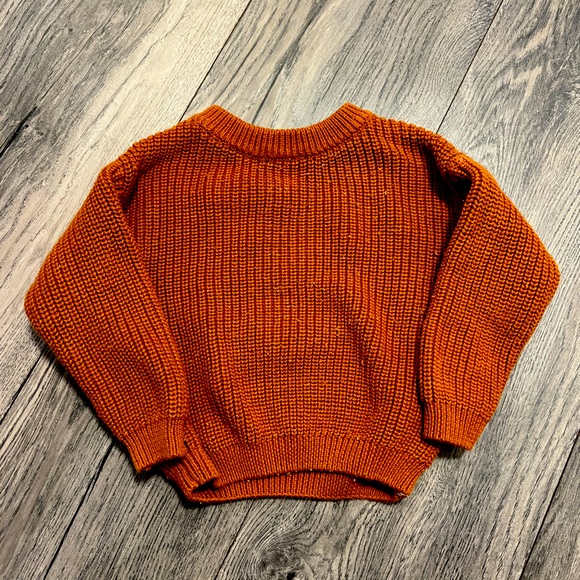 Other - 🌱🦢4 FOR $15!🦢🌱 Cozy Orange Knit Sweater for baby